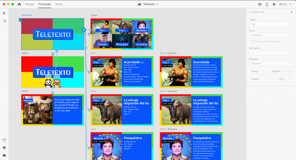 Captura pantalla Adobe XD