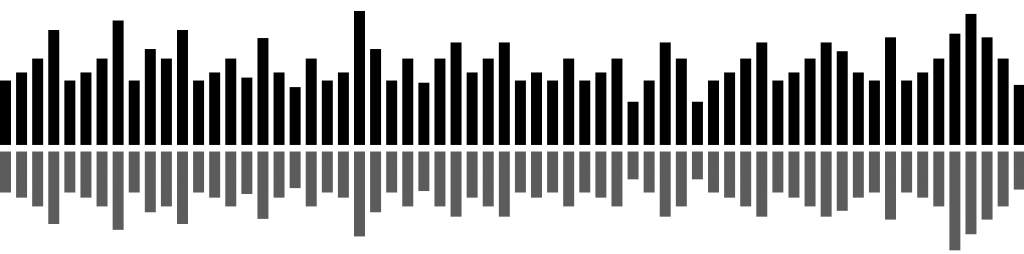 imagen de frecuencias sonoras con barras